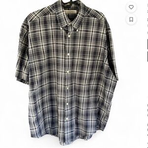 Black and White Plaid Shirt by Munsingwear